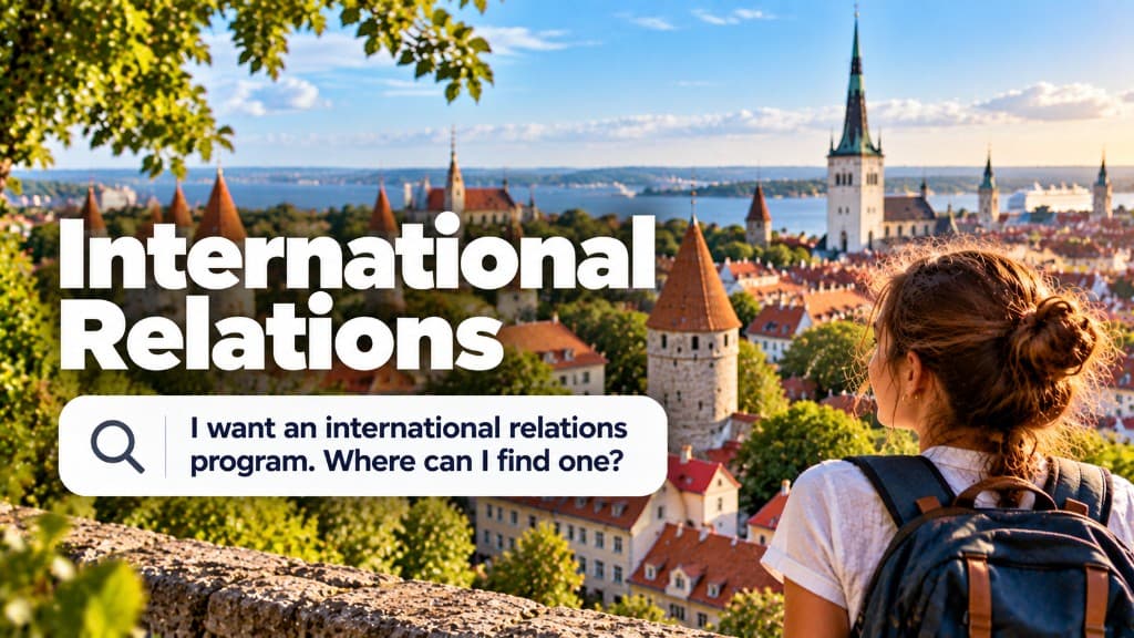 International Relations. Search: I want an international relations program. Where can I find one?