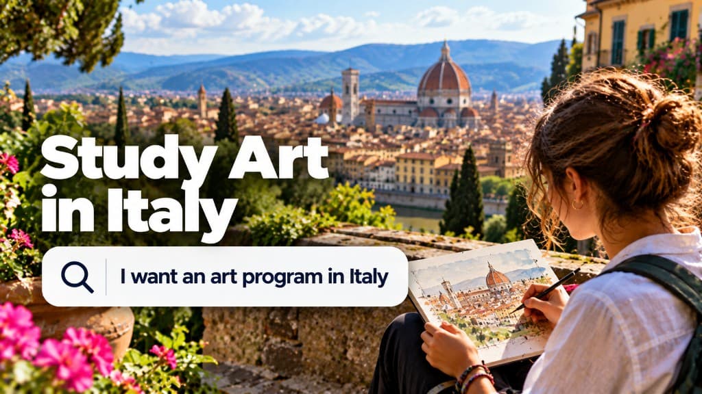 Study Art in Italy. Search: I want an art program in Italy.